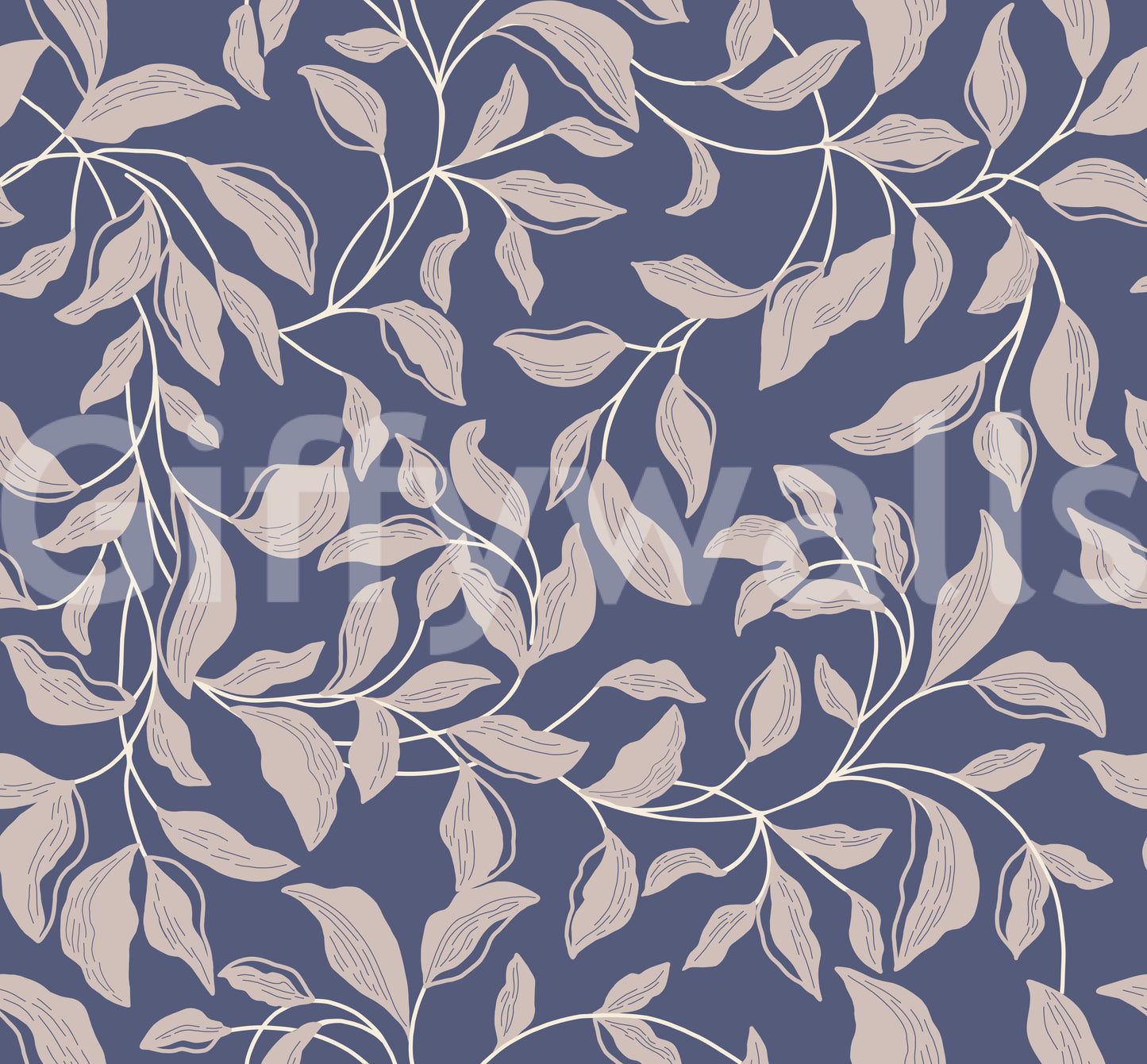 Captures the essence of gentle, flowing botanical elements.