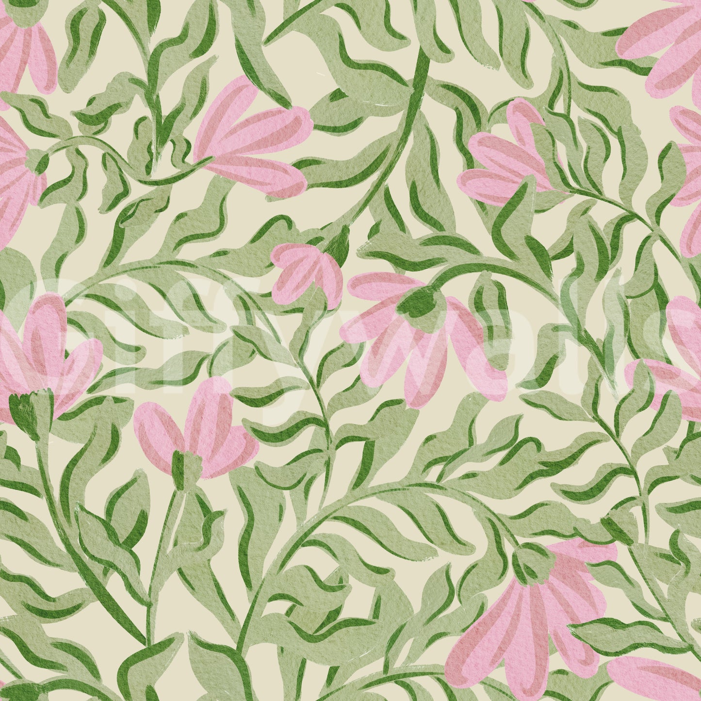 Wallpaper with a soft and elegant design.