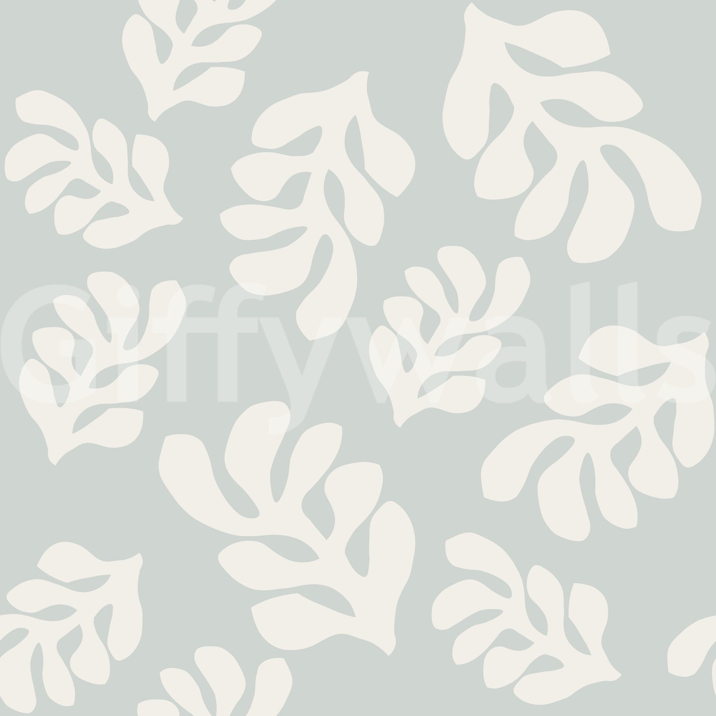 The Leafy Calm mural makes a sophisticated and subtle statement.