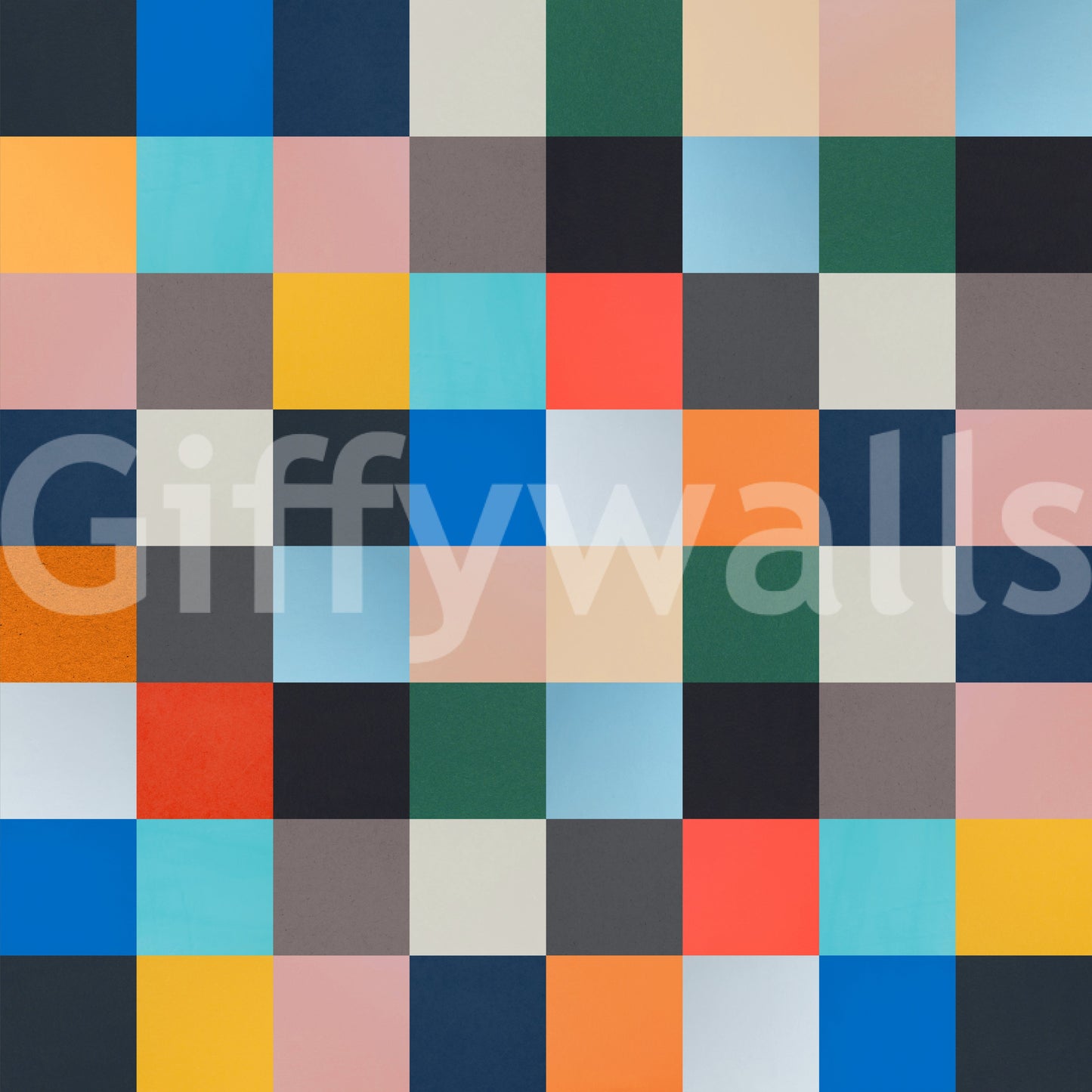 The Gridlock Hue mural makes a sophisticated and striking statement.