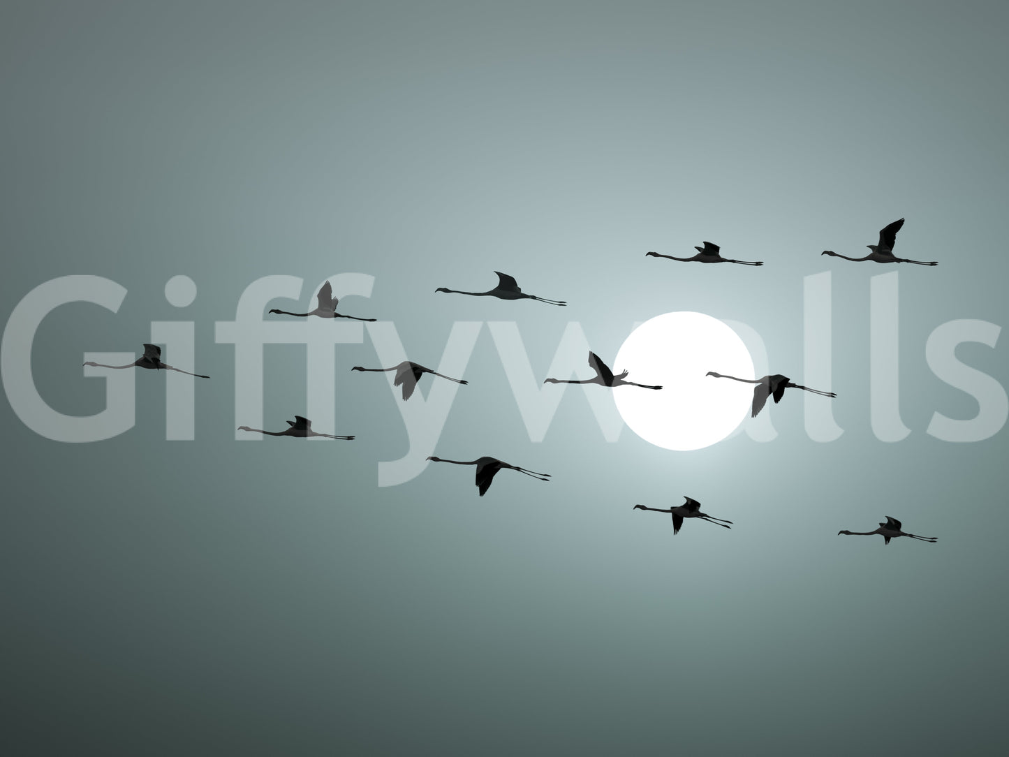 The design is non-realistic and interpretive.