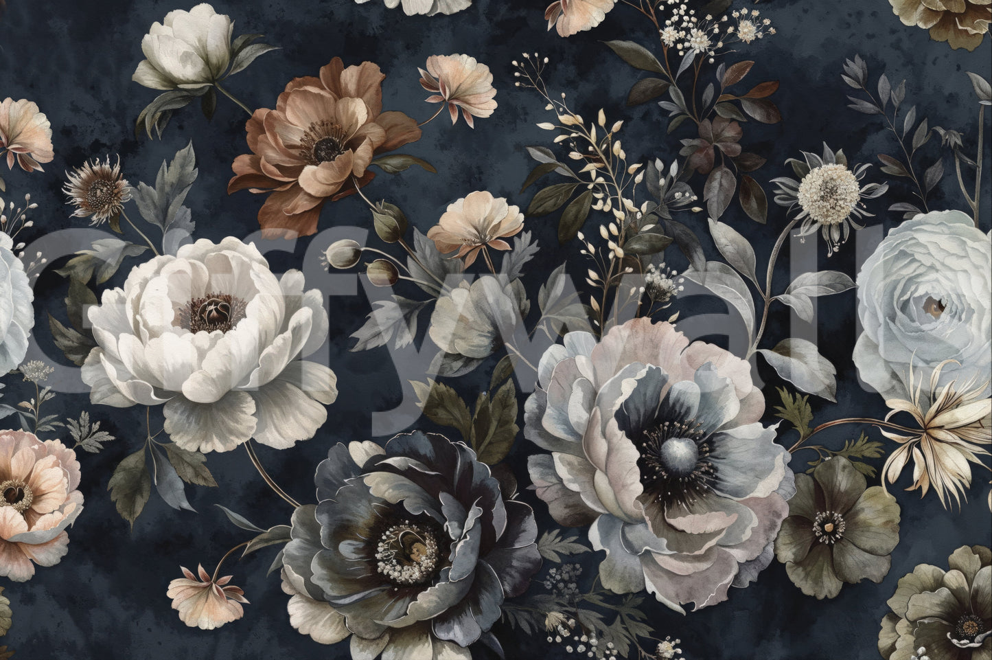 The design is non-realistic and interpretive.