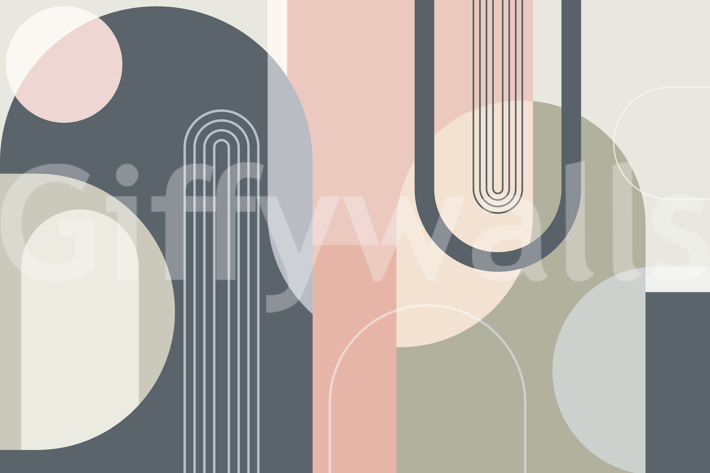 The design is non-realistic and interpretive.