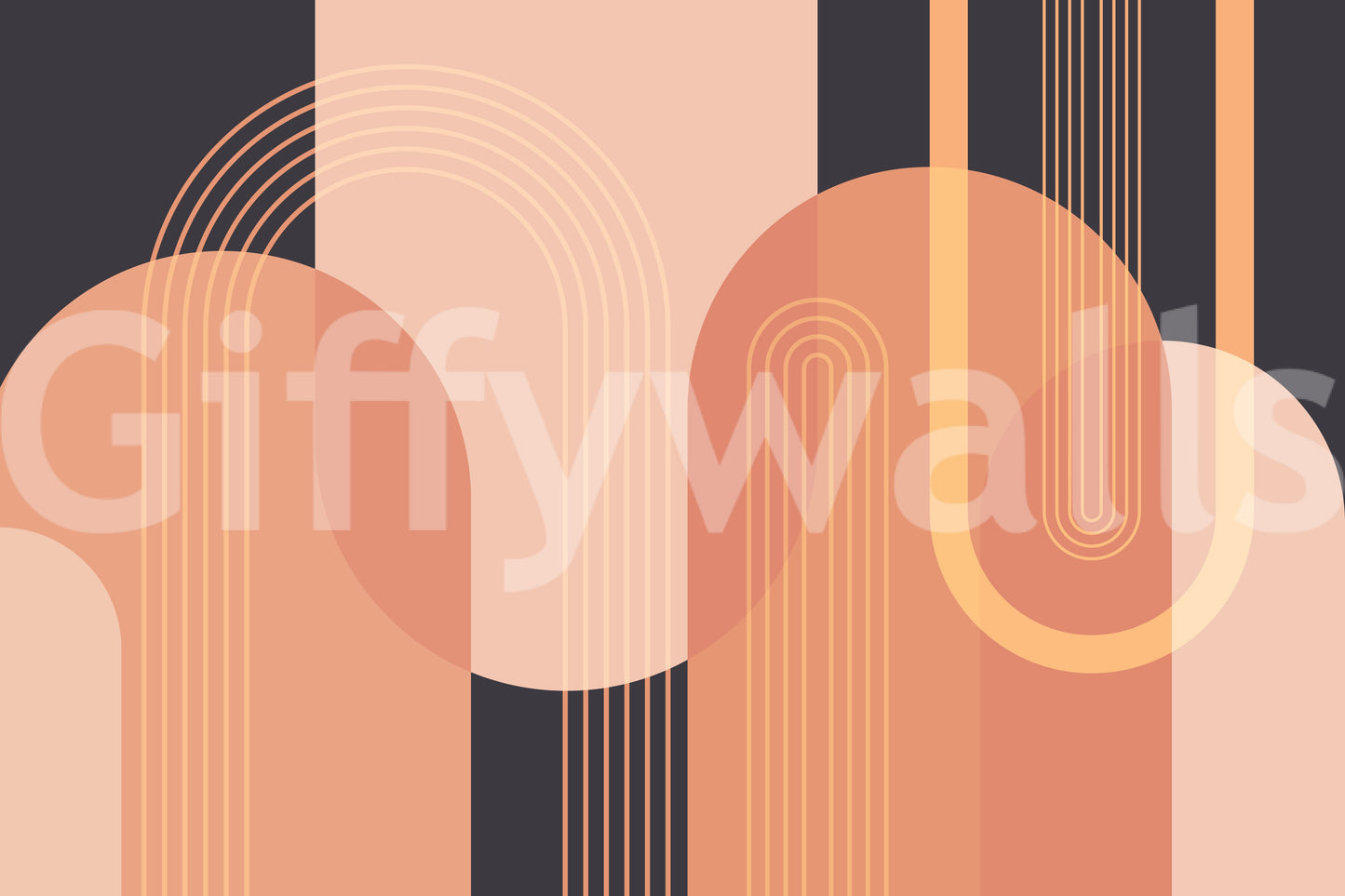 The design is non-realistic and interpretive.