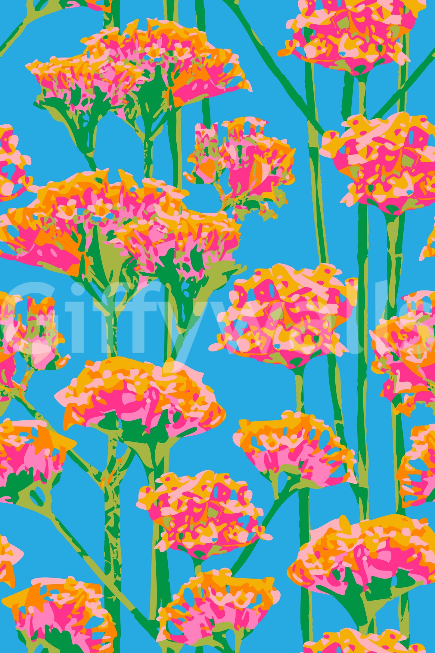 The design is non-realistic and interpretive.