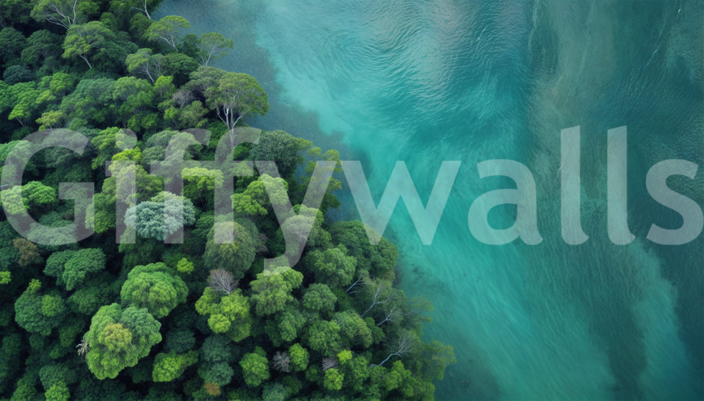 The image is a striking blend of two different natural scenes.