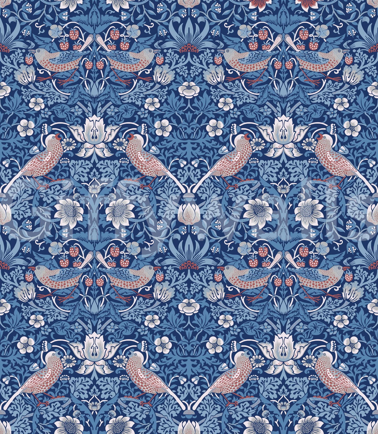 The wallpaper has a smooth, non-reflective matte finish.