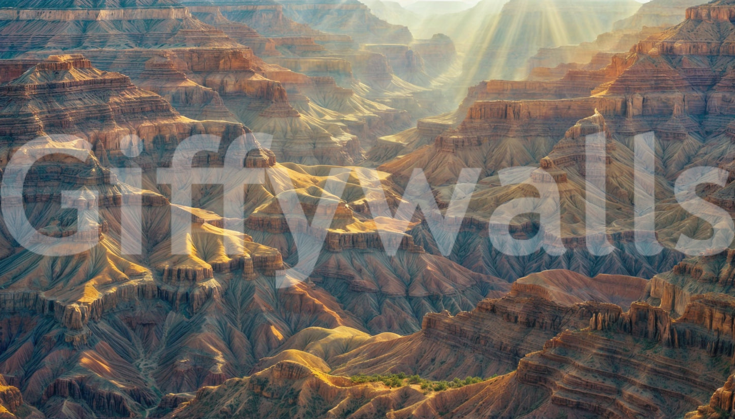 The wallpaper has a smooth, non-reflective matte finish.