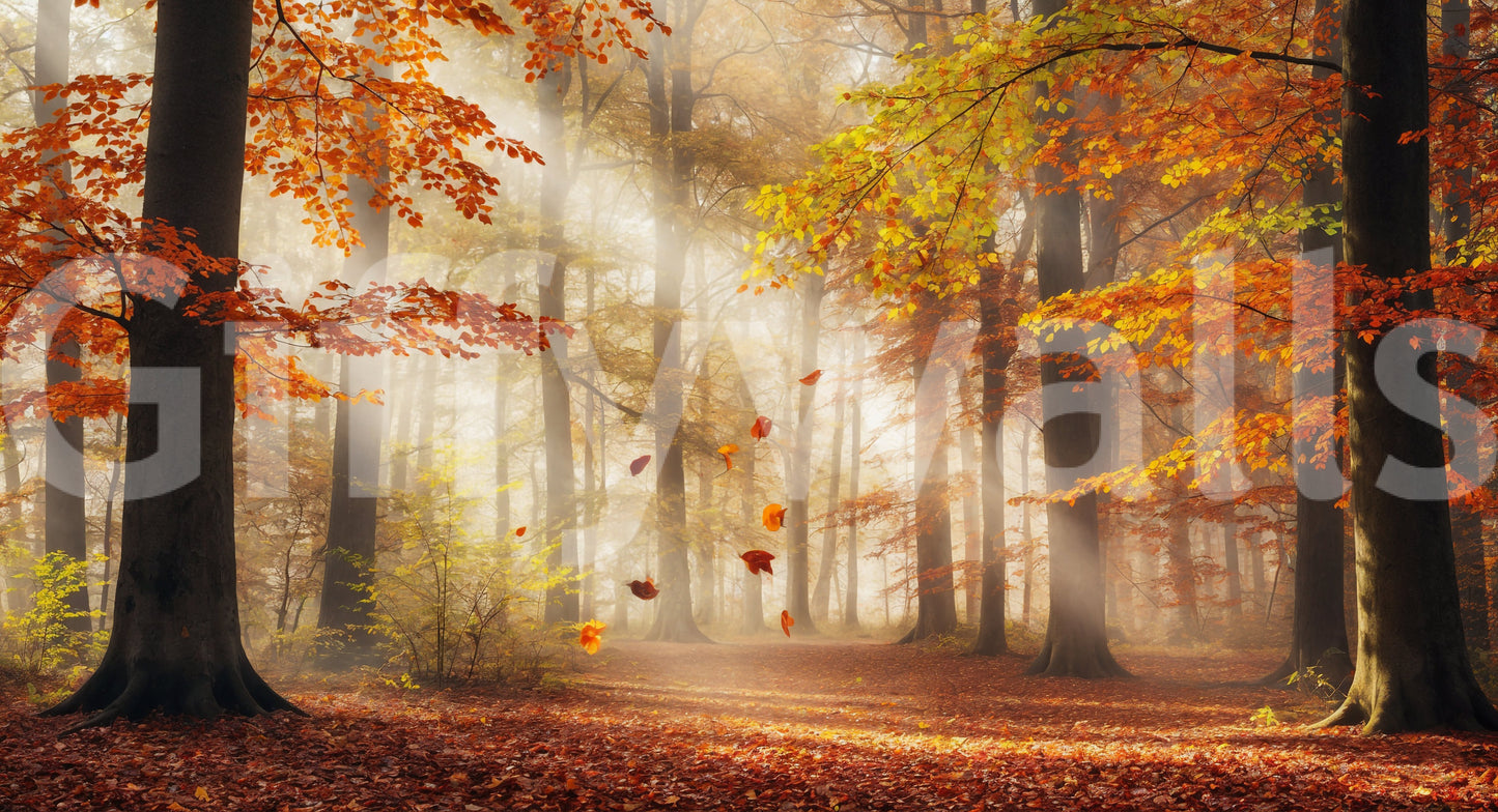 Autumn's Embrace Wall Mural