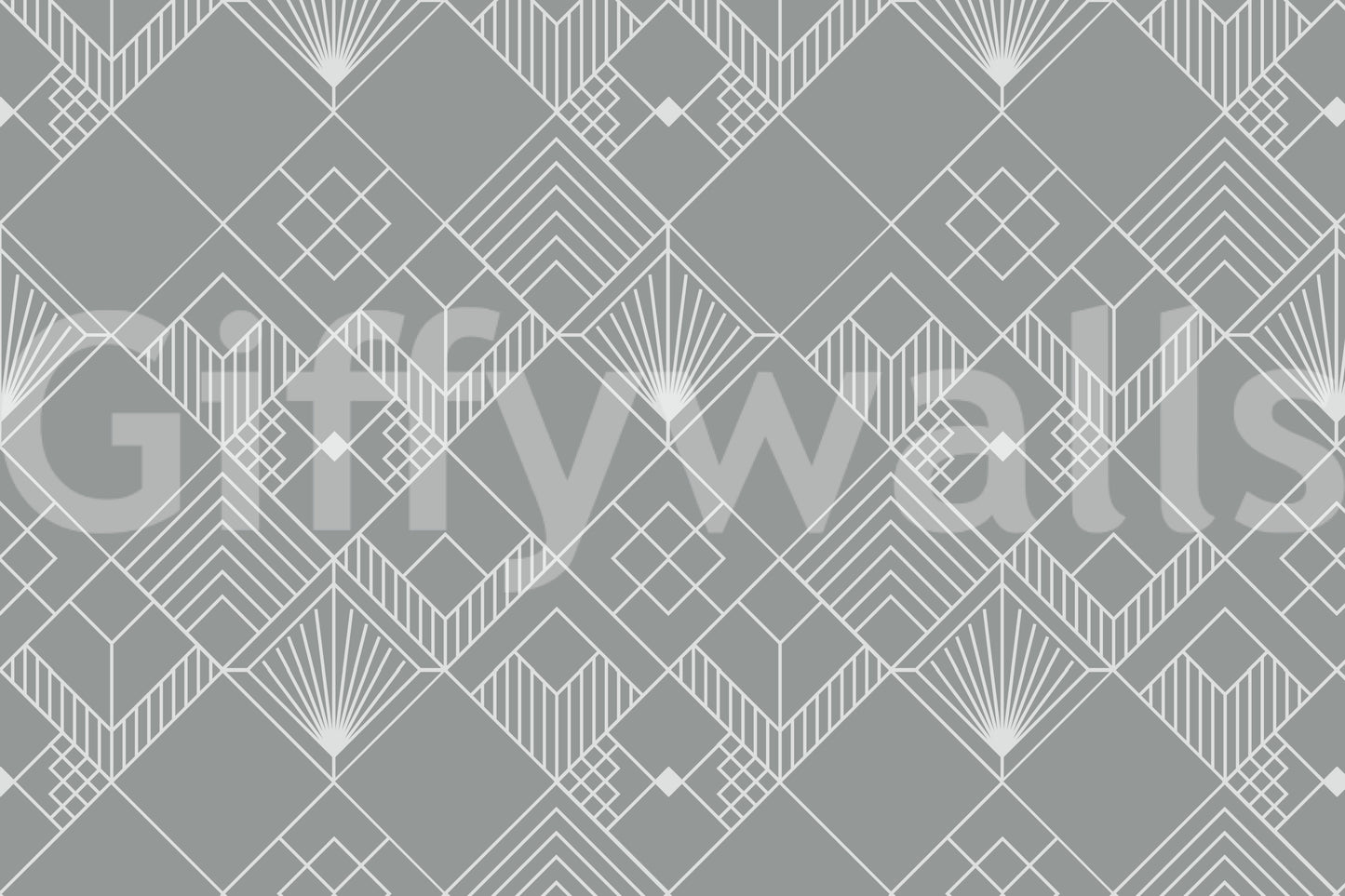 The style is a minimalist graphic design with an art deco feel.