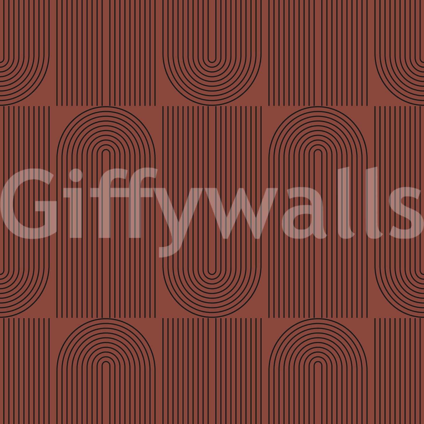 A seamless pattern of flowing lines on a wall