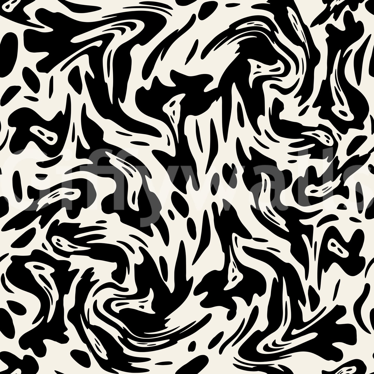 Fluid shapes wall art wallpaper.