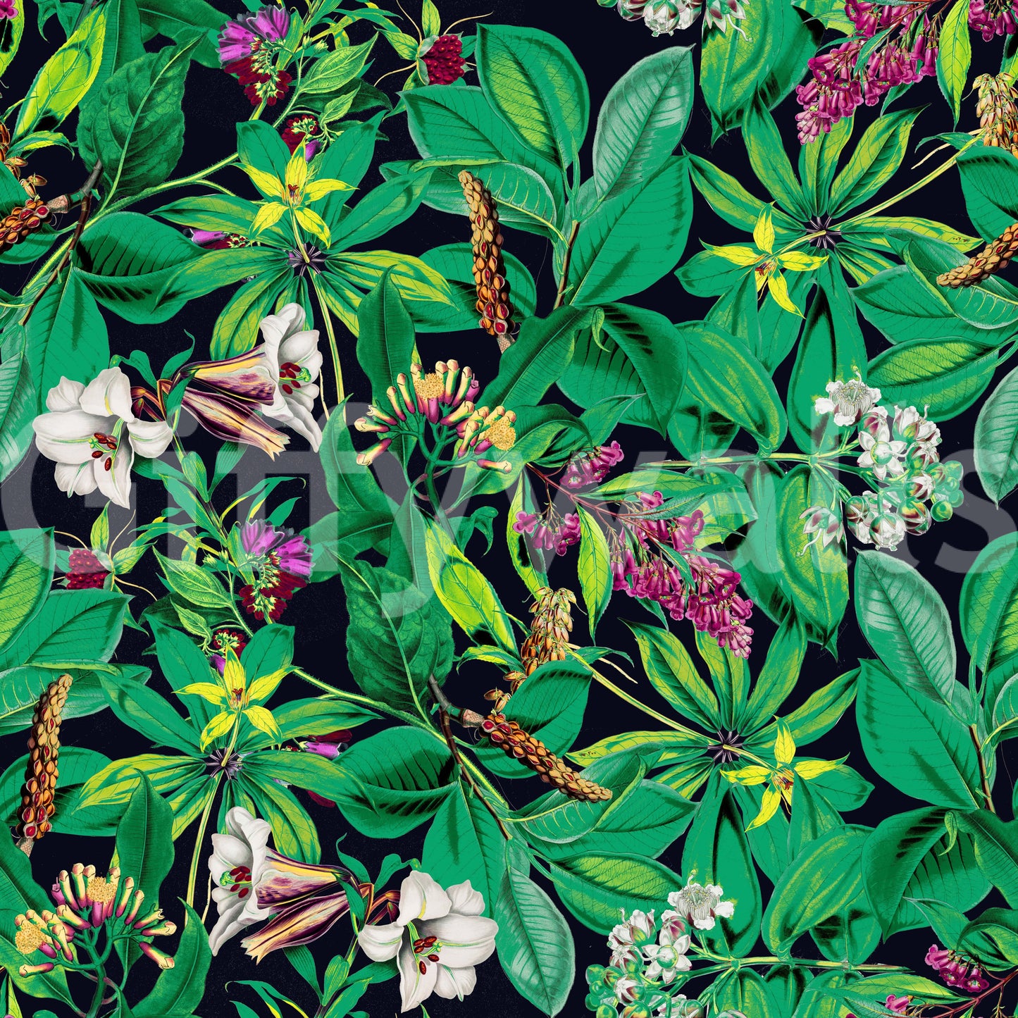 Green Garden tasteful wallpaper