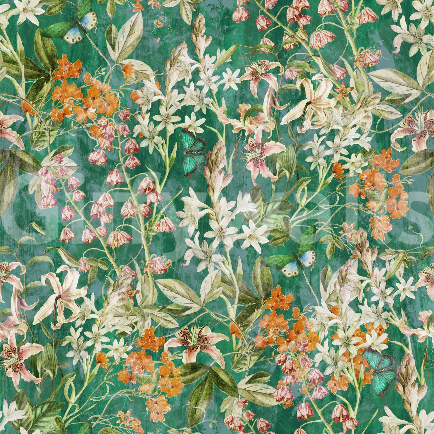 Green Meadow calming wallpaper