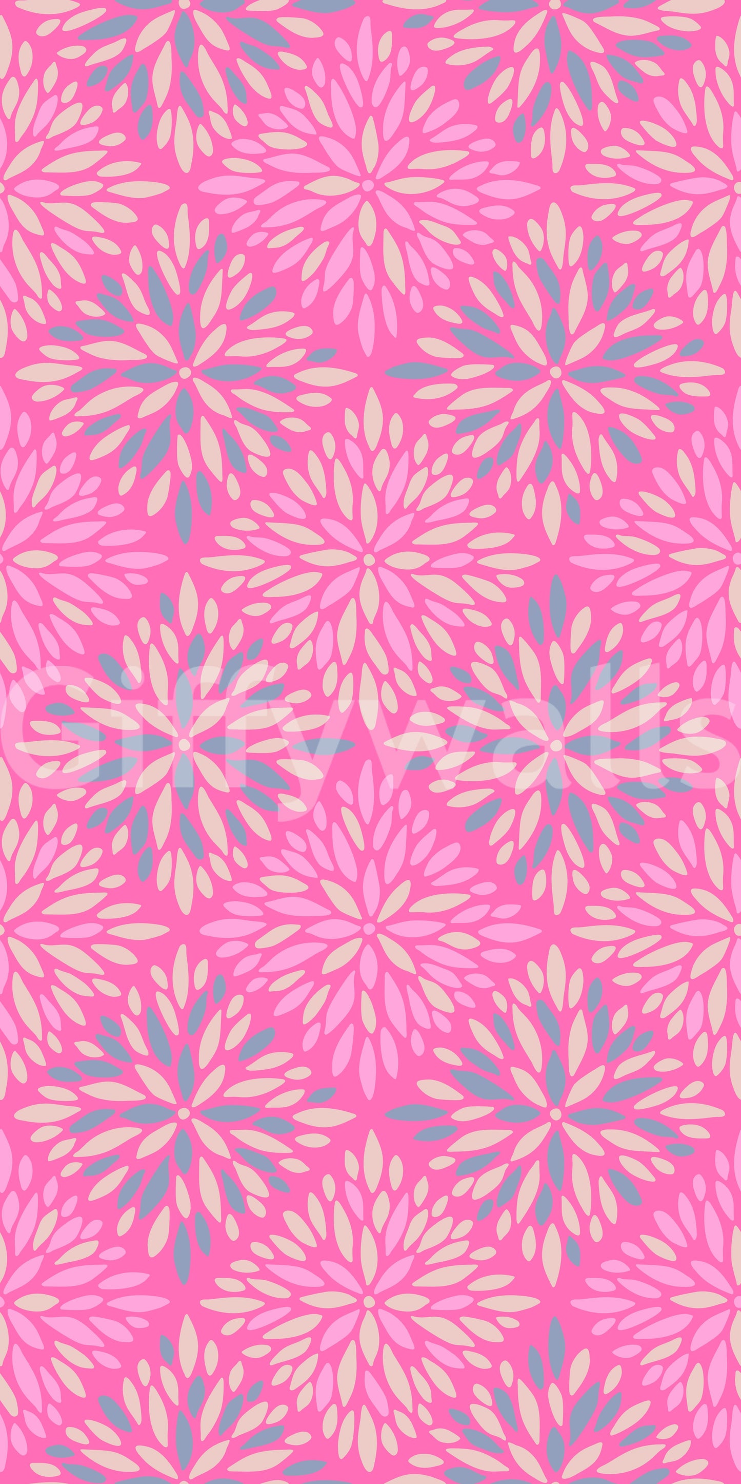 Dahlia Diamonds bohemian wallpaper