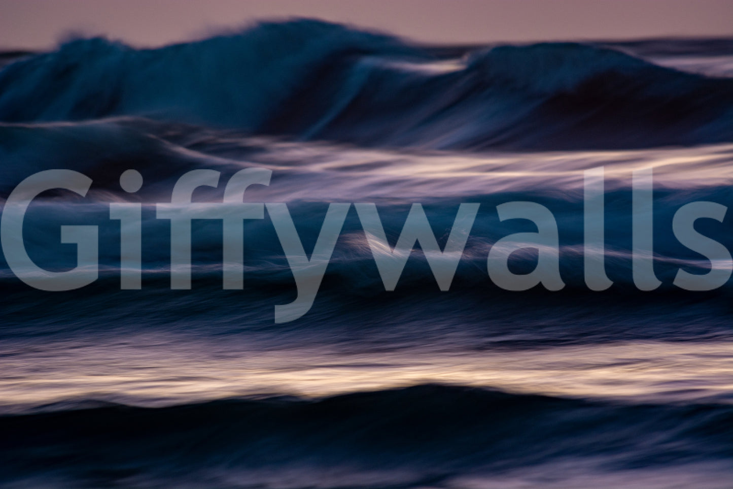 A high-quality serene ocean wall mural for walls.