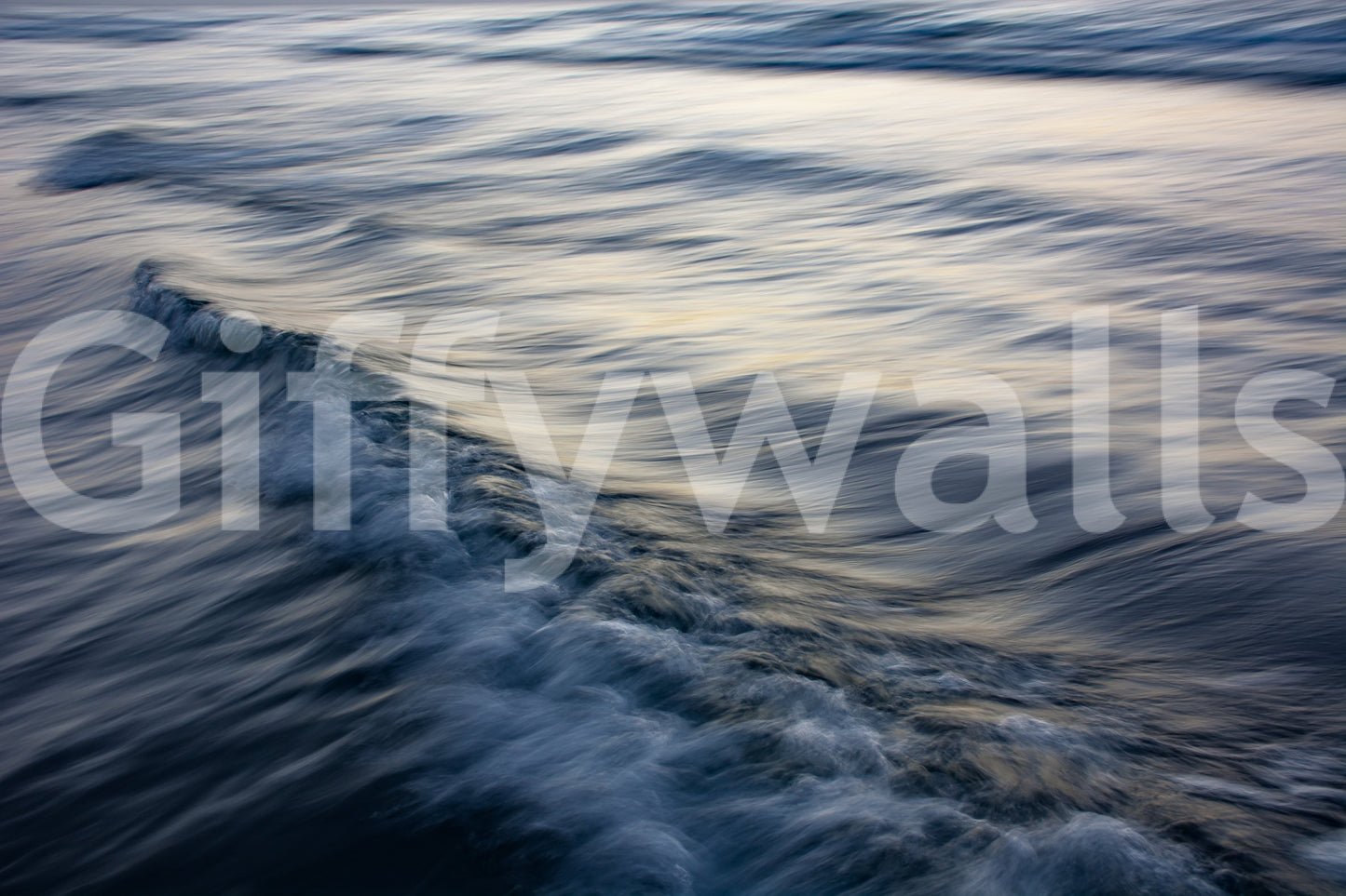 A high-quality serene ocean wall mural for walls.
