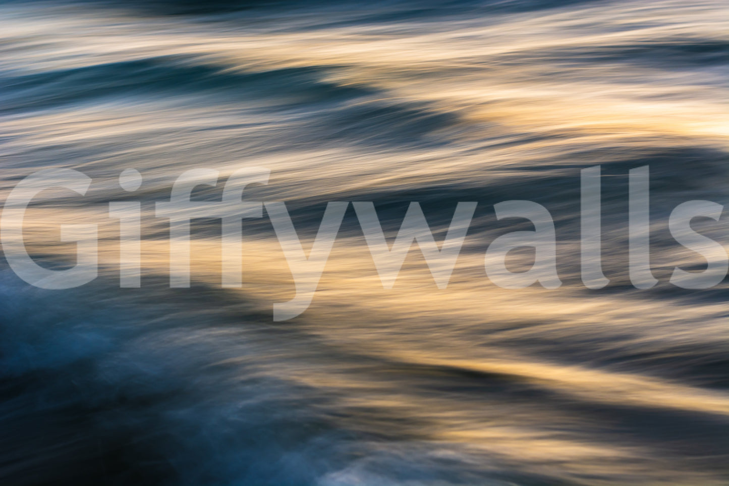 A high-quality serene ocean wall mural for walls.