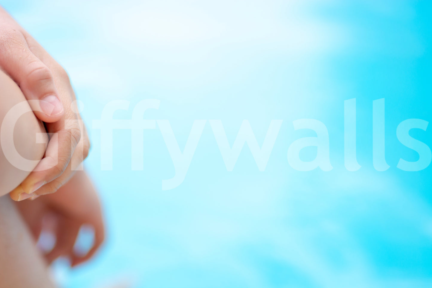 A high-quality serene ocean wall mural for walls.