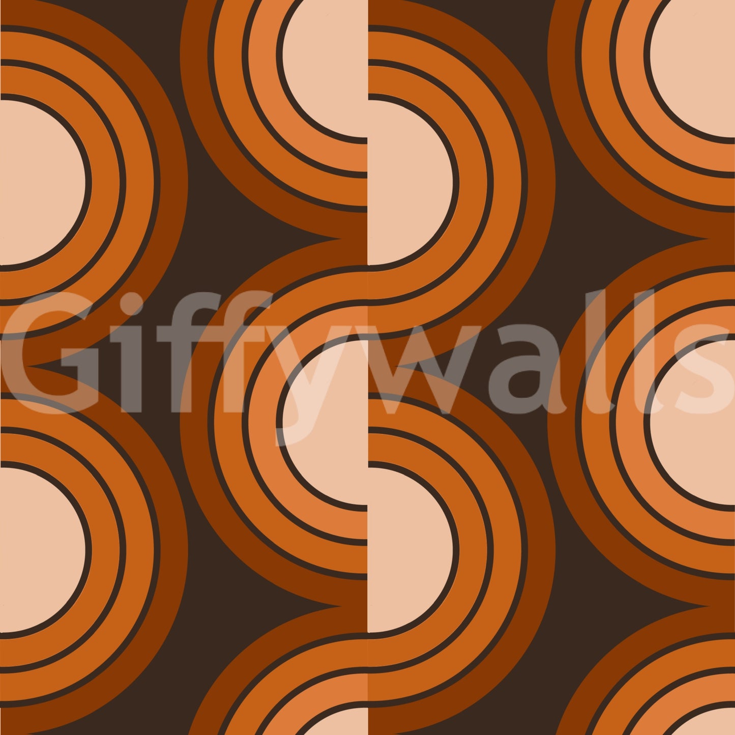 A high-quality retro pattern wall mural for walls.