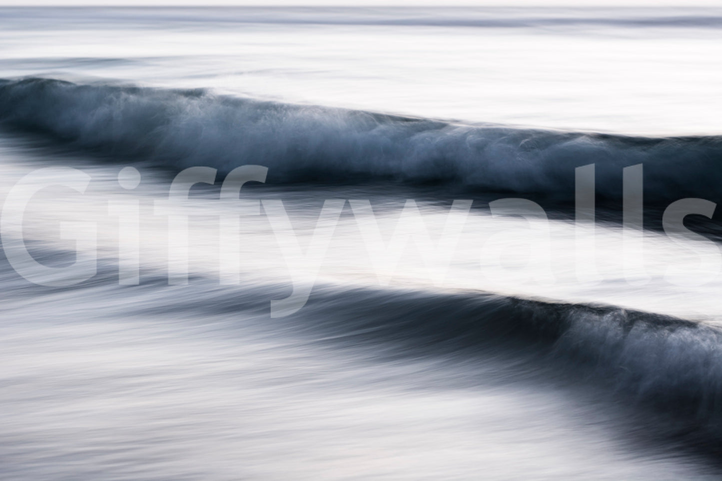 A high-quality serene ocean wall mural for walls.