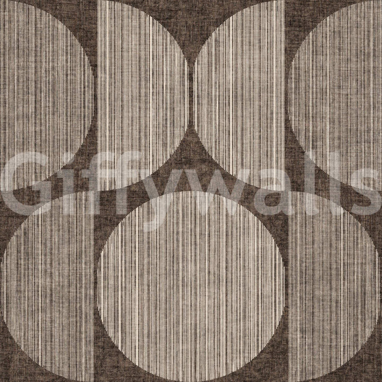 A high-quality brown geometric wall mural for walls.