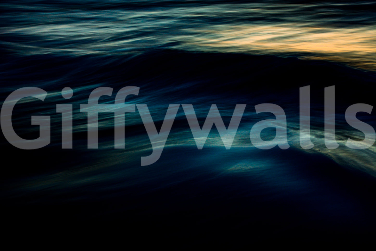 A high-quality serene ocean wall mural for walls.