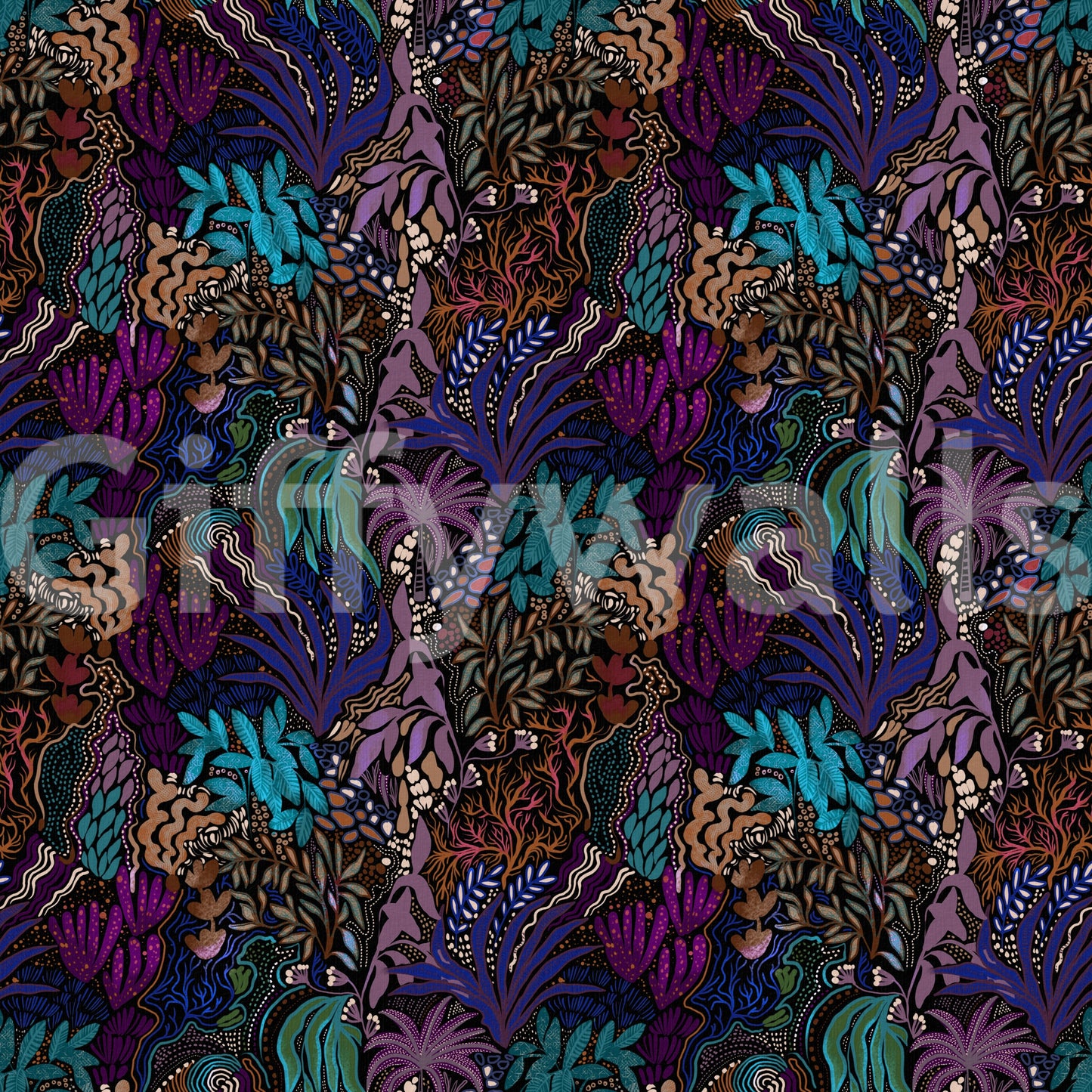 A high-quality exotic forest wall mural for walls.