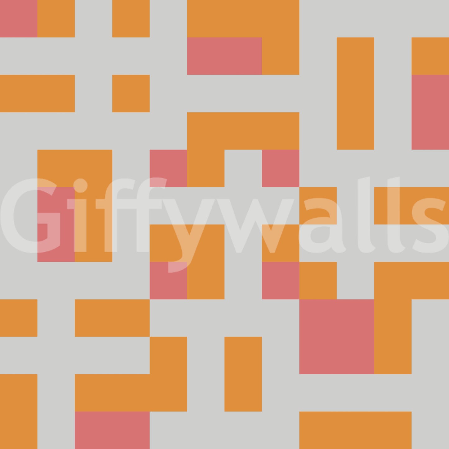 A calming modern pattern wallpaper mural that defines a space.