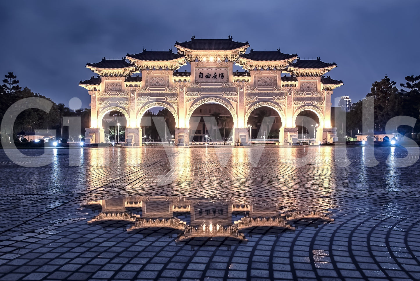 A high-quality minimalist pagoda wall mural for walls.