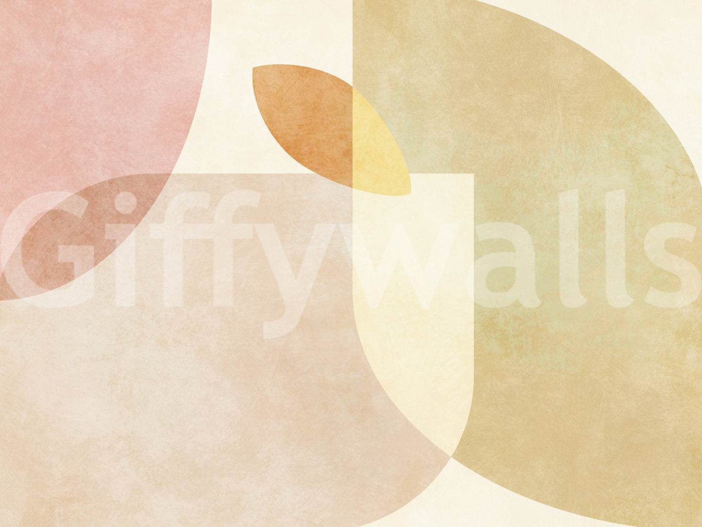 A beautiful modern art wall mural for a living room.