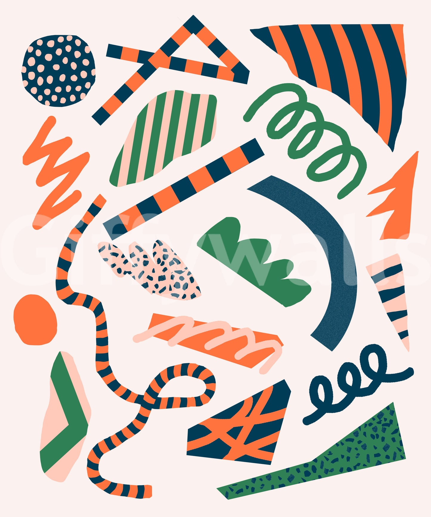 A high-quality abstract print wall mural for walls.