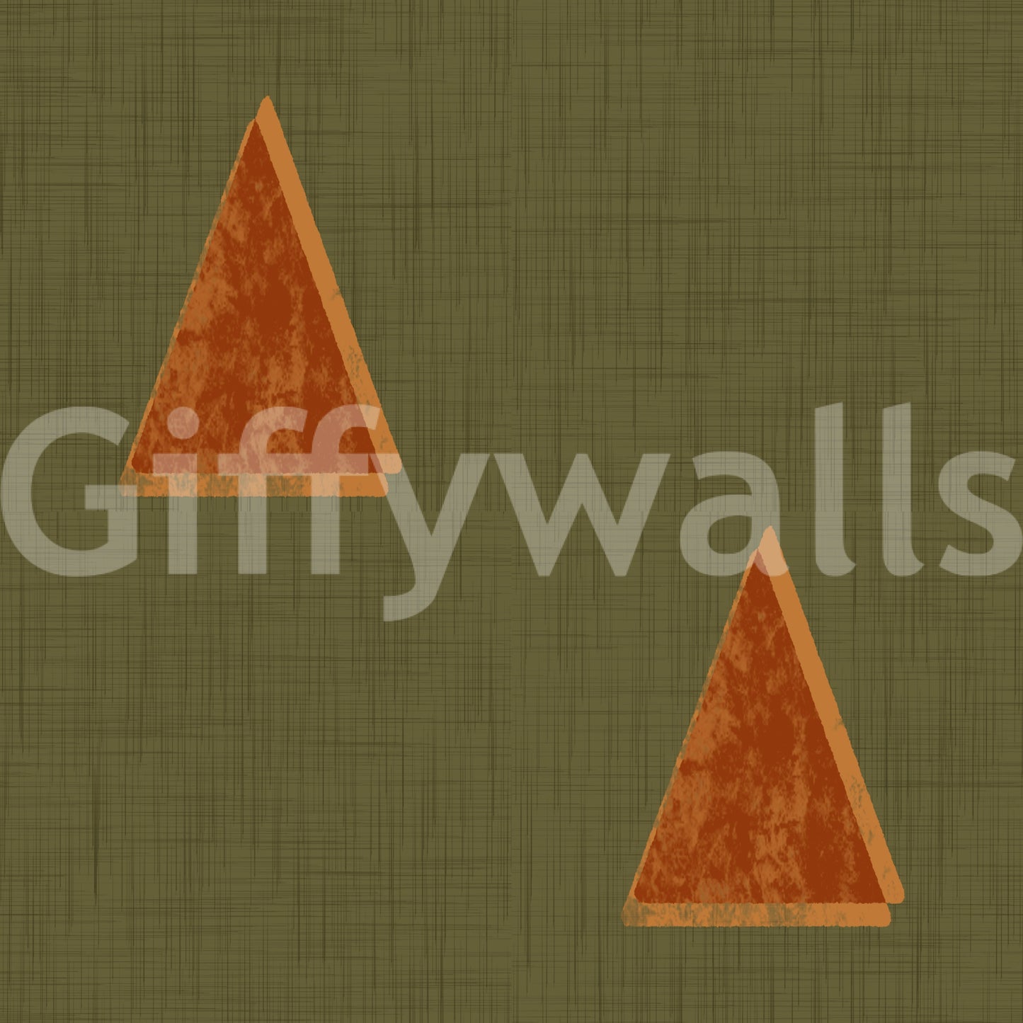 A high-quality sage geometric wall mural for walls.