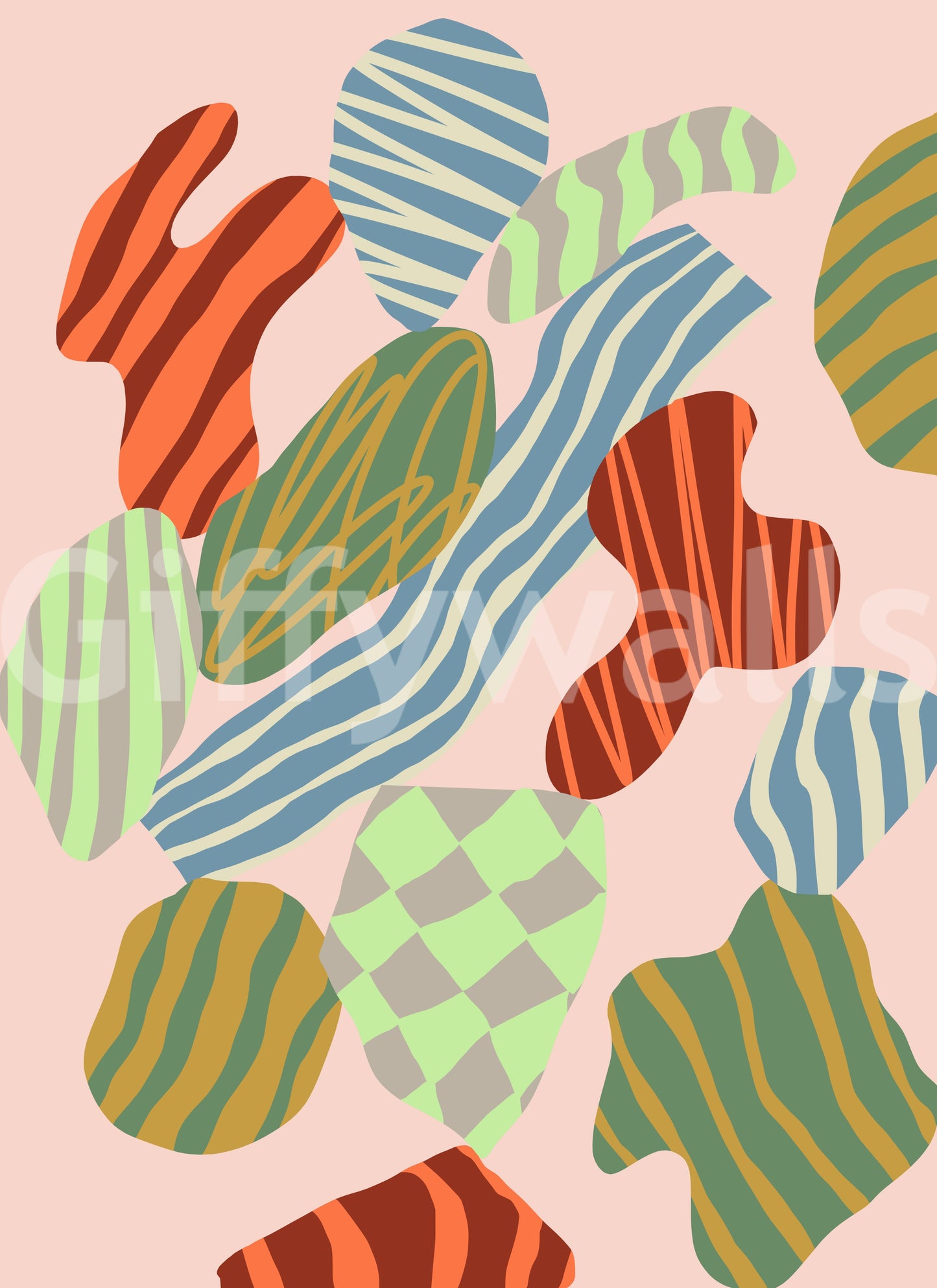 A high-quality minimalist wall mural for walls.