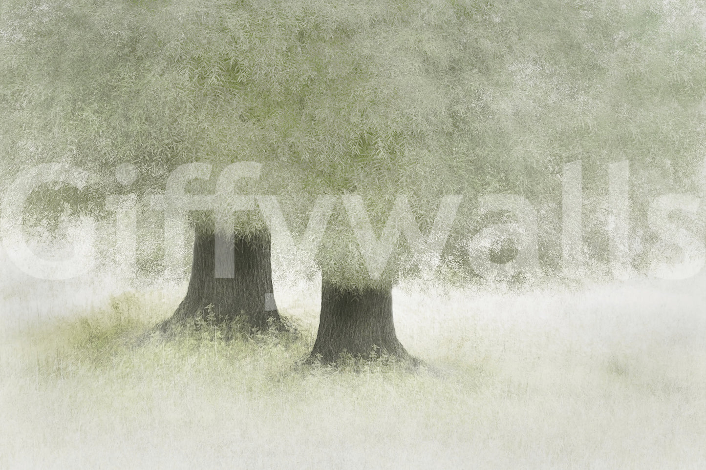 Verdant Veil Wall Mural -2111102