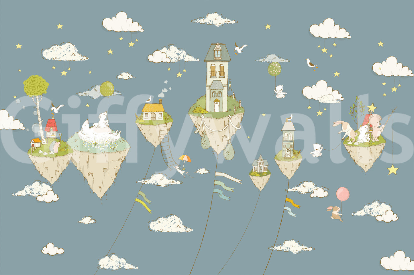 Dreamy Sky Realm Wall Mural -2759479