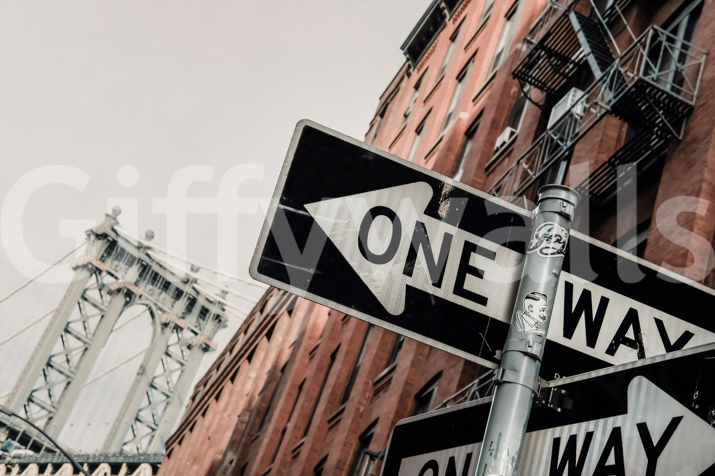 One Way, Brooklyn Wall Mural -2333760