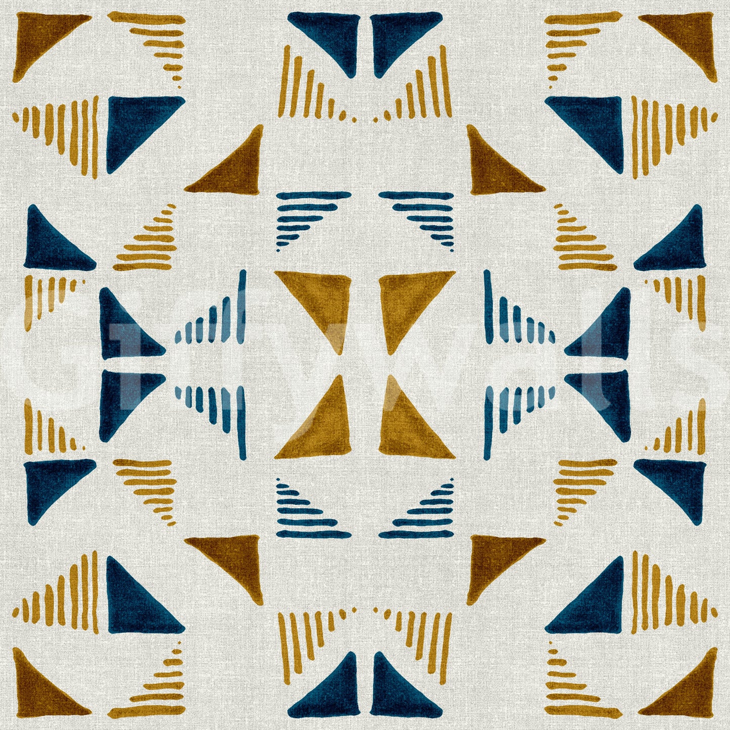 Geometric forest wallpaper with abstract triangles bringing a natural, calming vibe to home decor.