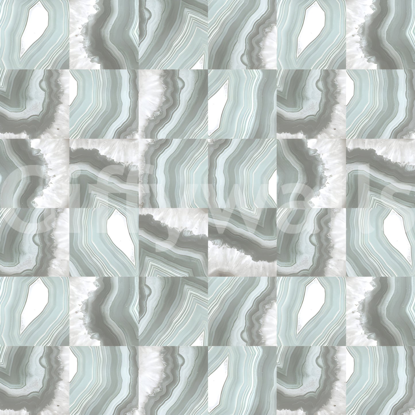 Mint Marble Agate Serenity Wall Mural