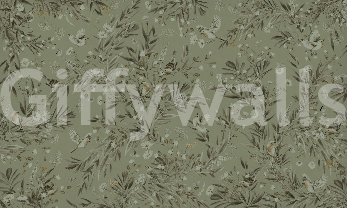 Botanica Avairy : Nature Inspired Wall Mural