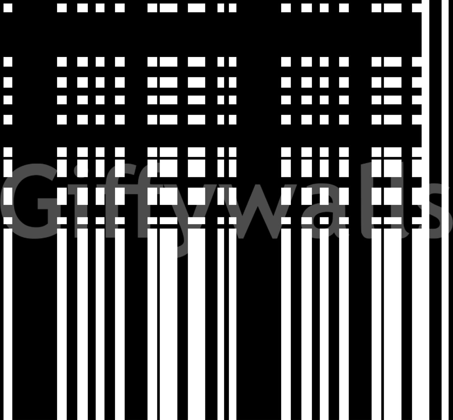 Minimal Black & White Stripes Wall Mural