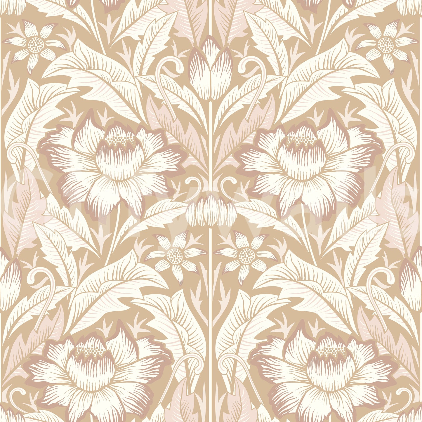Timeless Garden – Sand Beige Wallpaper