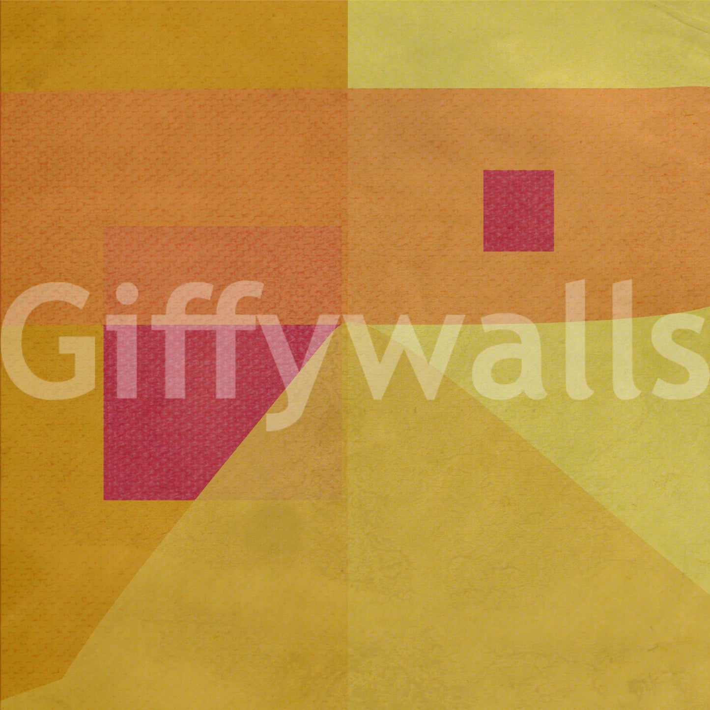 Inventive Abstract Study in Yellow artwork, impressive wall mural.