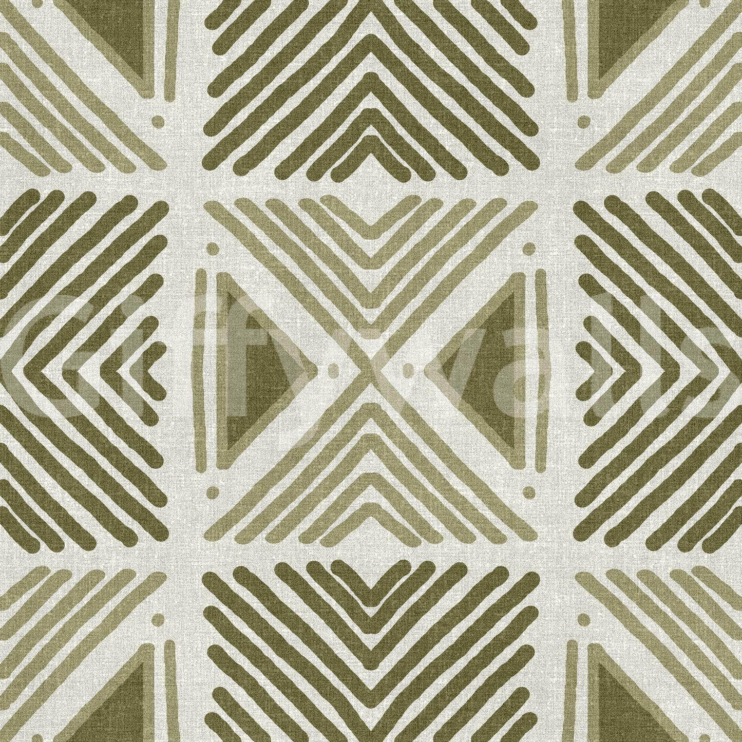 Abstract tribal wallcovering, earthy, repetitive design, stunning mural.