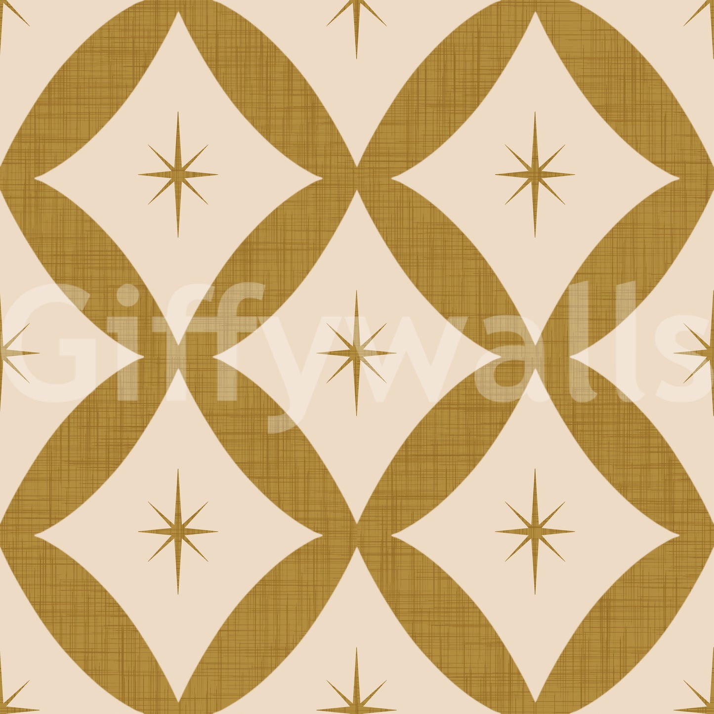 Golden Star Lattice Wallpaper -2995337