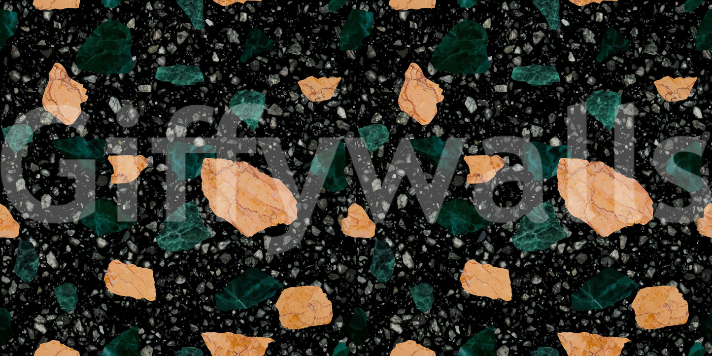 Elegant Midnight Stone wallpaper fashionable surface pattern.