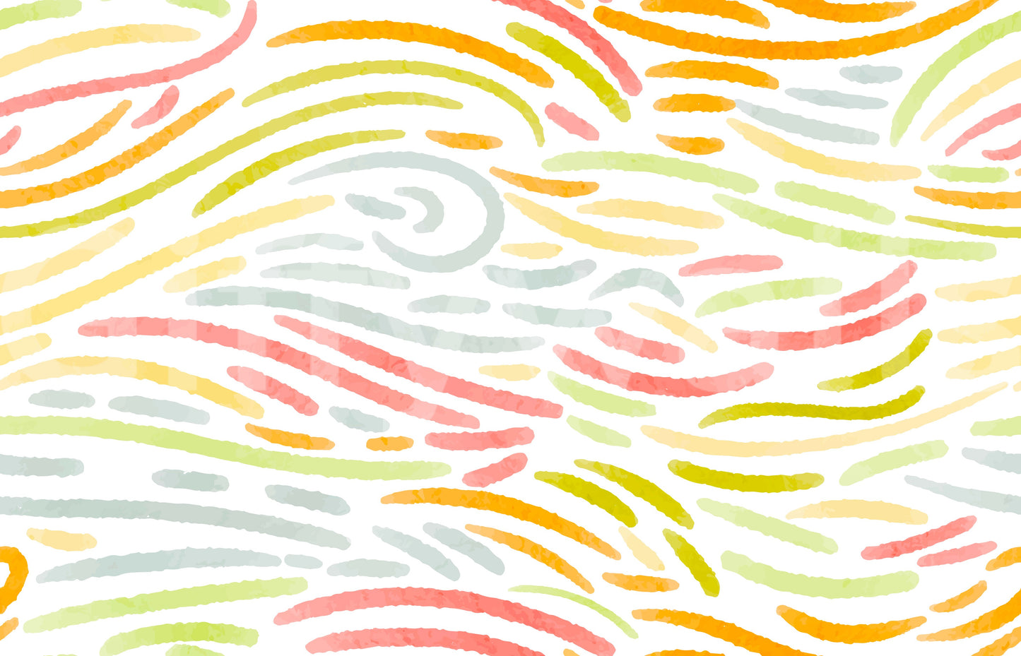 Bold yellow and green pattern Colorful Strokes for walls.