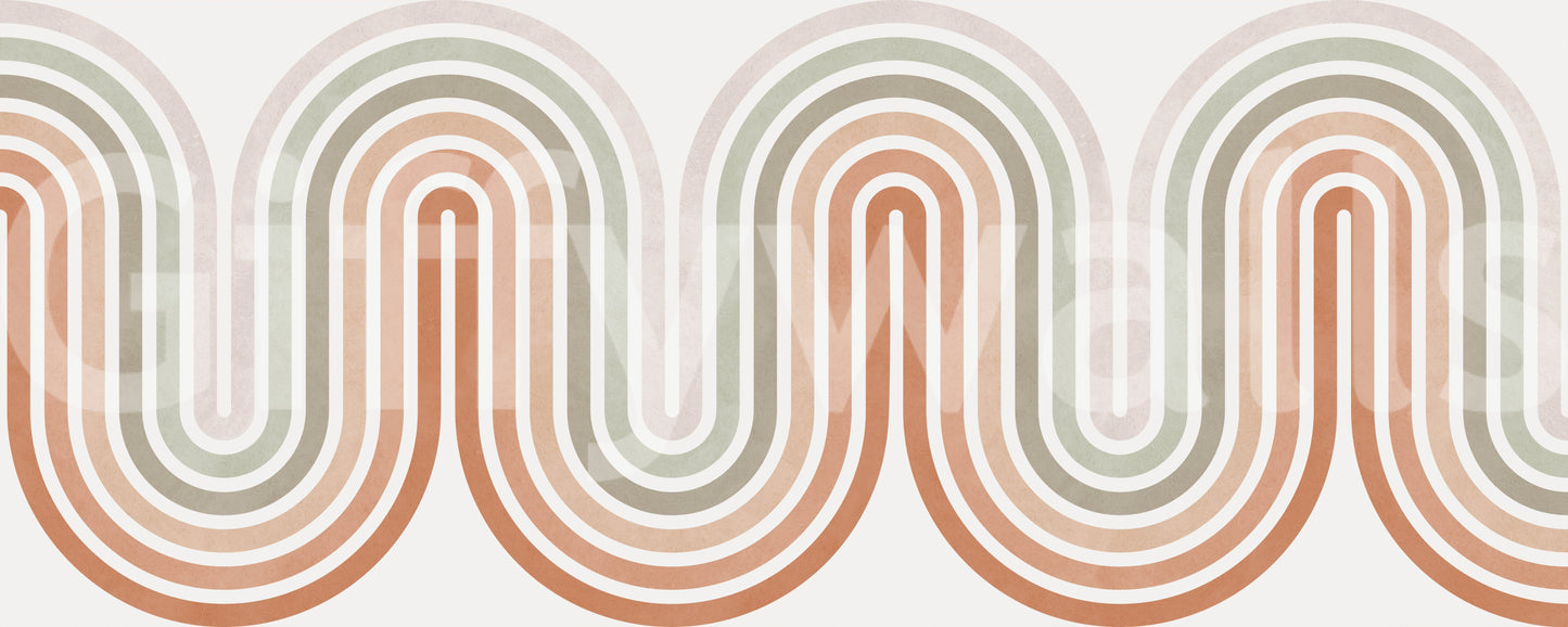 Modern Archway mural, stylish wallpaper for walls, chic, subtle.