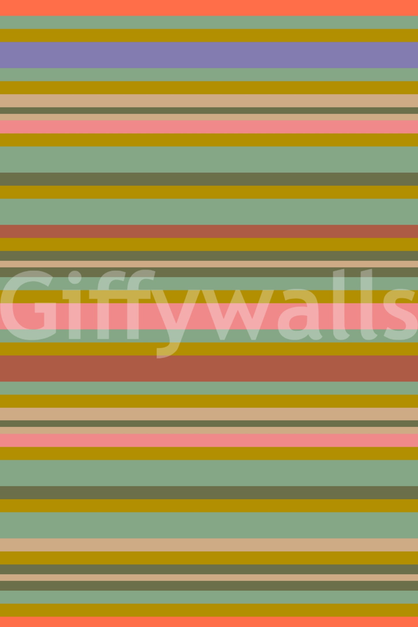 Playtime Stripes decorative paper, vertical perspective, bold striping pattern.