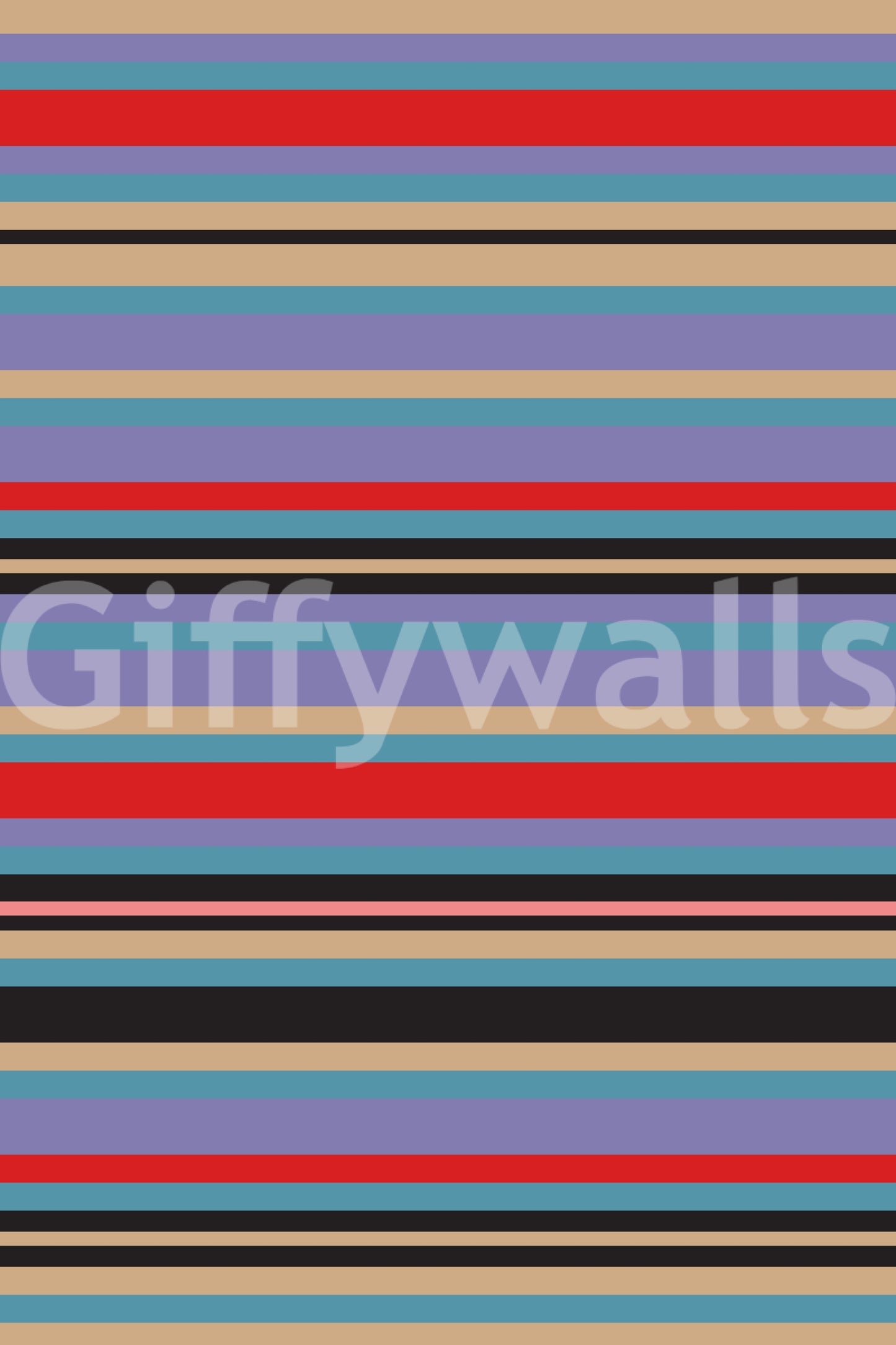 Sophisticated Horizontal Classic Striped kitchen wallpaper design.